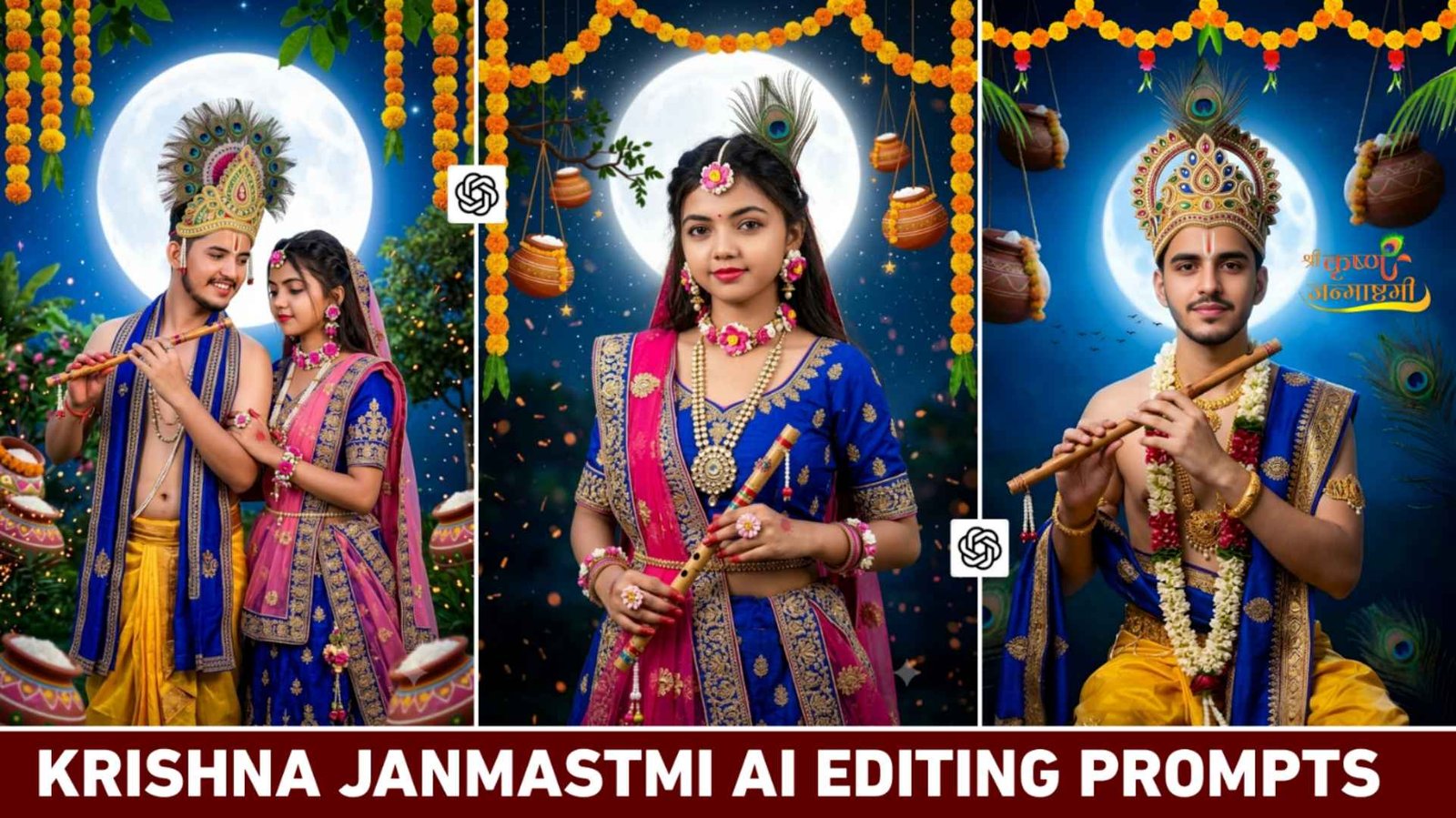 Krishna Janmashtami Ai Photo Editing Prompt | Chatgpt & Gemini