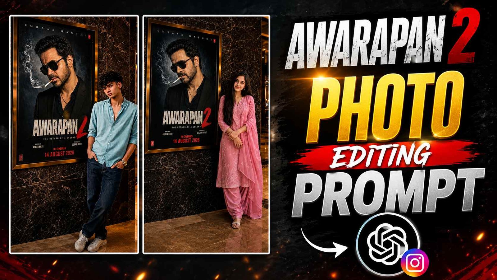 Awarapan 2 Movie Poster AI Photo Editing Prompt