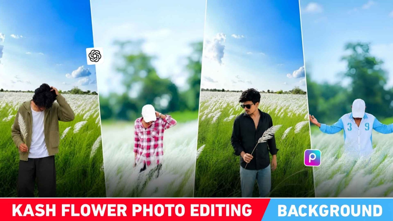 Kash Flower Photo Editing Background | Kash Flower Background