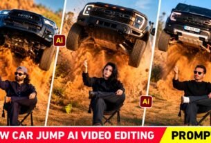 Trending Car Jump Ai Video Editing Prompt | New Trend