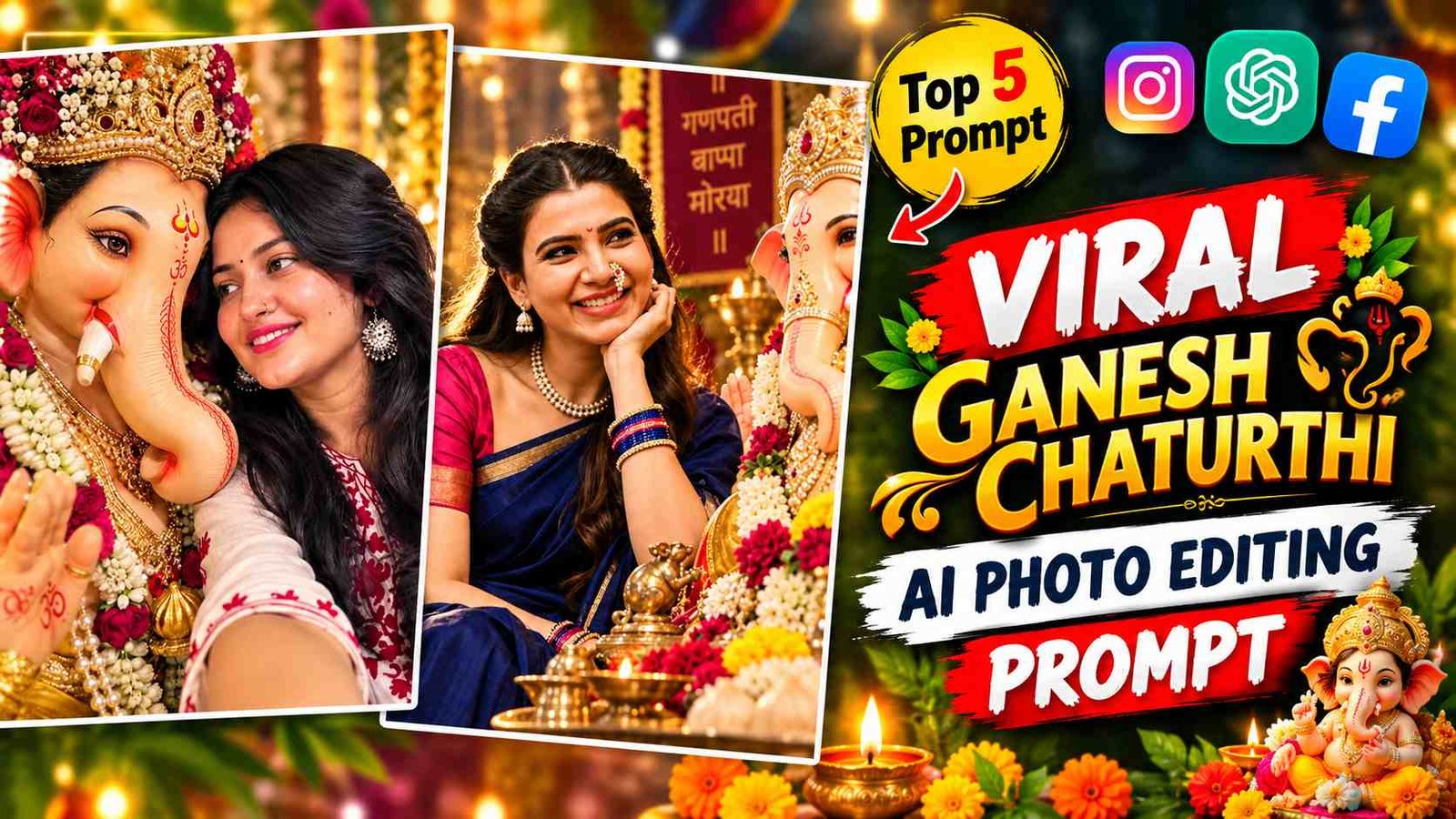 Ganesh Chaturthi AI Photo Editing Prompts 2026