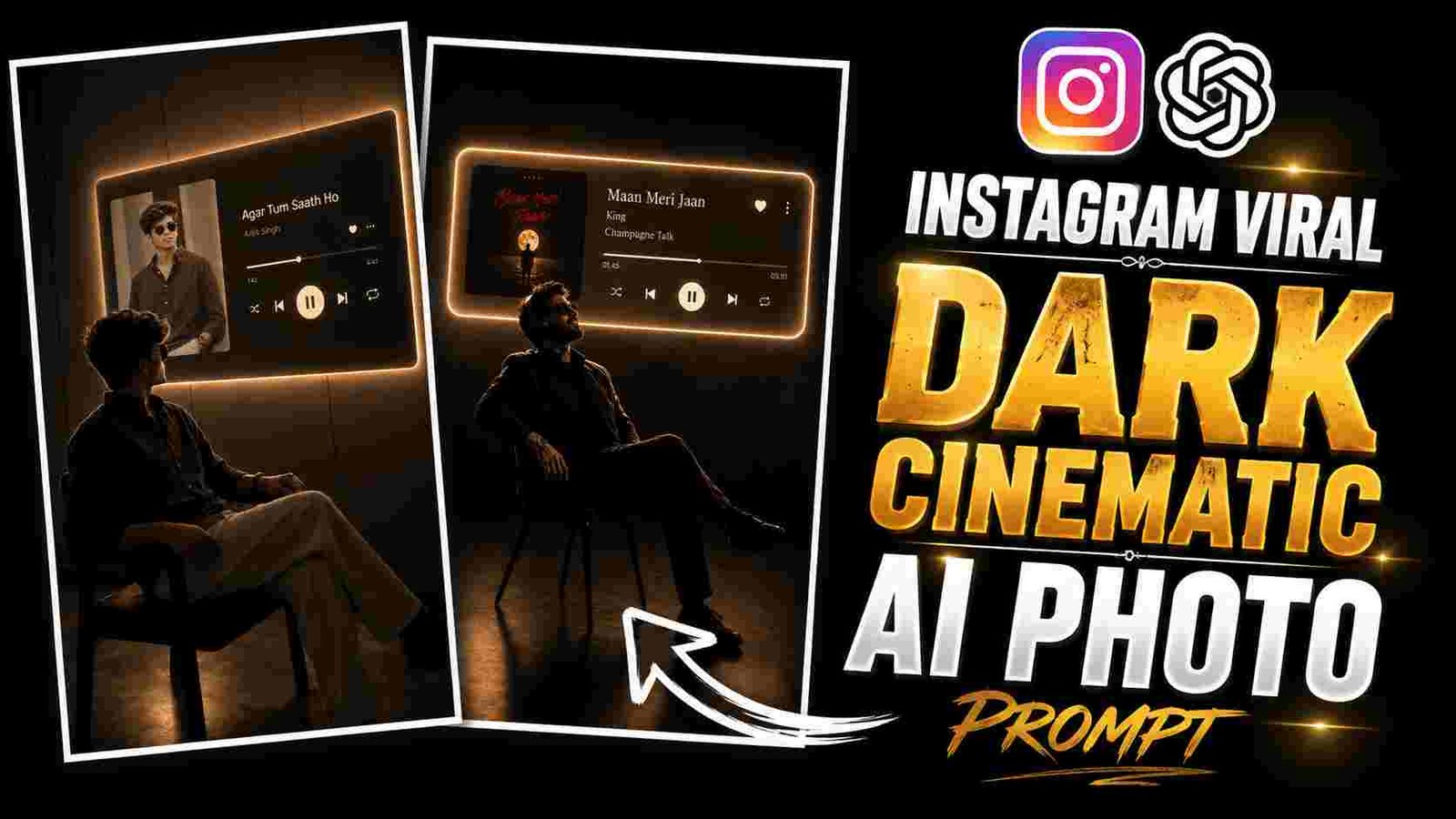Instagram Viral Dark Cinematic Ai Photo Prompt | Chatgpt Ai