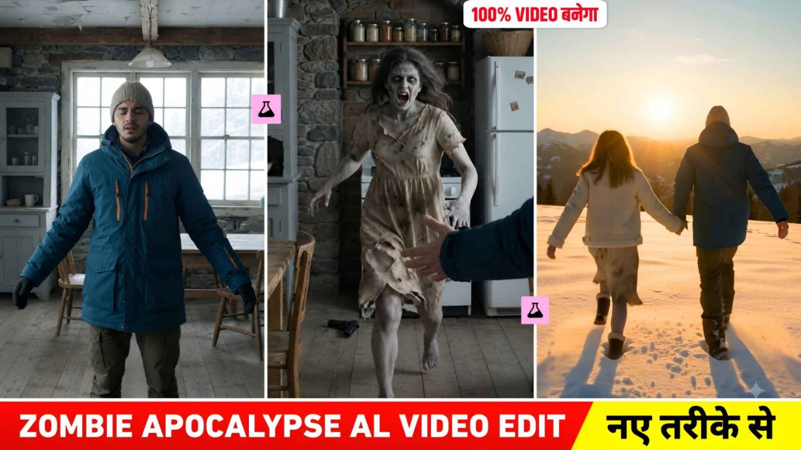 Zombie Apocalypse Ai Video Editing Prompt | Full Editing Prosess
